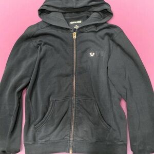 True Religion Dark Blue Zip-Up Hoodie